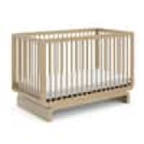 Storkcraft Santorini Driftwood 5-in-1 Convertible Crib with Toddler Guardrail 04622-307