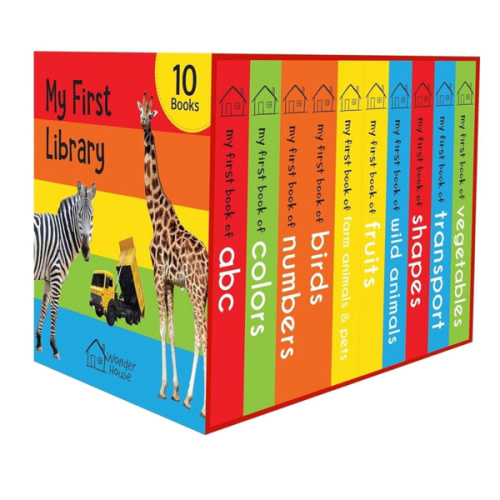My First Library: Boxset of 10 Board Books for Kids
