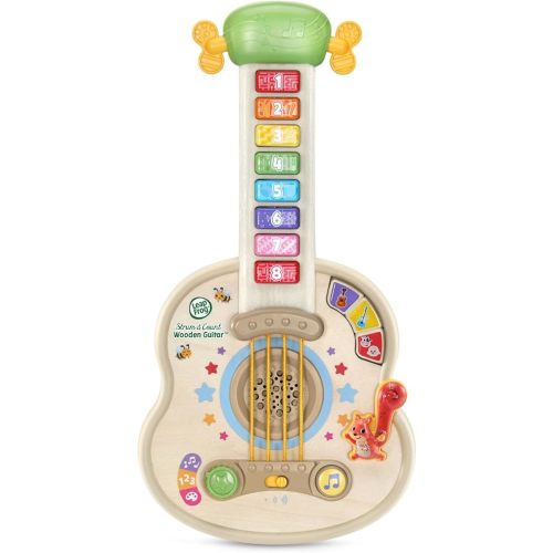 LeapFrog Strum and Count Wooden Guitar, Musical Toddler Toy