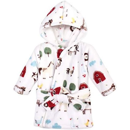 Hudson Baby Unisex Baby Plush Animal Face Bathrobe