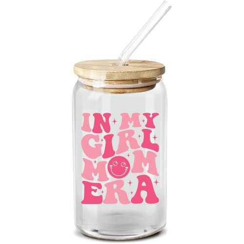 NewEleven Gifts For Girl Mom, Gifts For Mom, New Mom - Gifts For a Mom of Girls, Pregnant Mom, Expecting Mom, Mama, Mom To Be, Mommy To Be, First Time Mom - 16 Oz Coffee Glass
