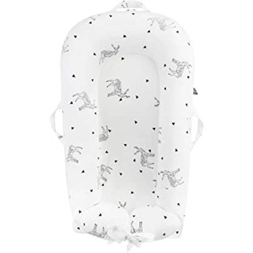 Newborn Baby Nest Sleep Pod - Dock a tot Covers Only for DockATot Deluxe Plus + Extra Cover 100% Cotton Co Sleeping Replacement Cover Boys Girls(Fits Dockatot Deluxe+) (Triangle Dear)