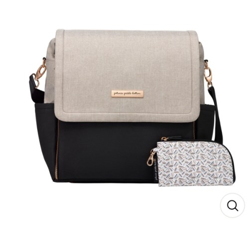 Boxy Backpack in Black/Sand