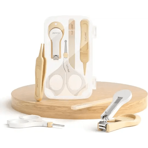 Baby Nail Clippers kit, 4-in-1 Infant Manicure Care Kit Includes Nail Clipper, Scissors, Nail File, Tweezers,Baby Manicure Kit and Pedicure kit for Newborn, Infant, Toddler