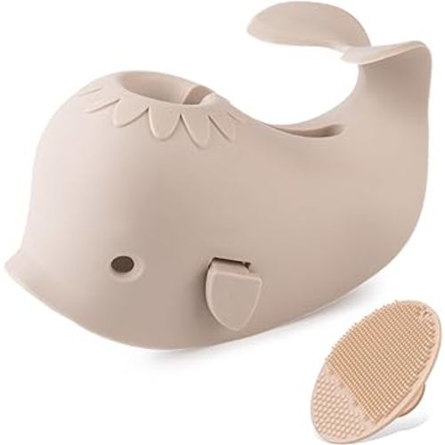 Bath Faucet Cover for Kids,Bath Spout Cover for Baby are Suitable for Most Bathtub Faucet,spout Cover Bathroom Tub Adds Fun to Your Baby in The Shower.(Grayish Beige)