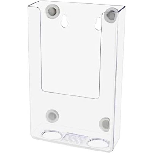Marketing Holders Tri Fold Holder for 4" Wide Brochures Maps Menus Magnetic Take One Rack Clear Acrylic