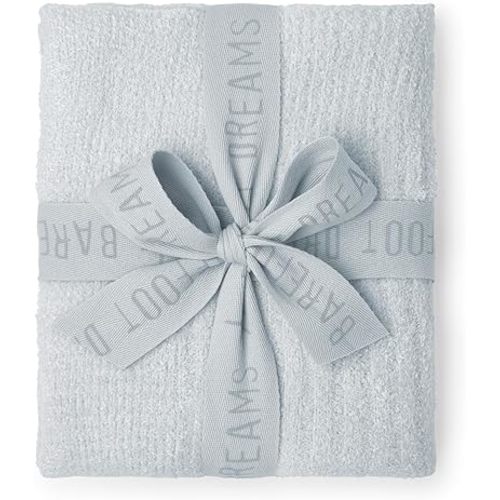 Barefoot Dreams CozyChic Lite Blanket, 30" X 40" (Blue, 30x40)