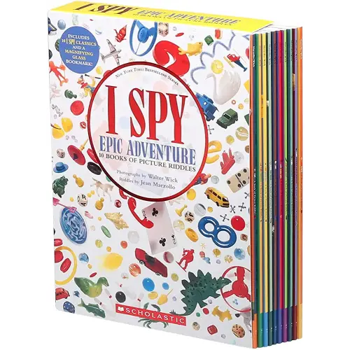 I SPY Epic Advanture 10 Books Of Picture Riddles Box Set With Free Magnifying Glass Bookmark