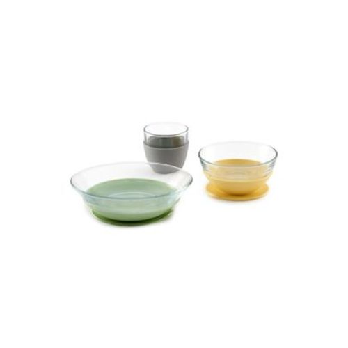 BEABA Glass Meal Set with Suction Pads in Pastel - Best Deals You Need To See