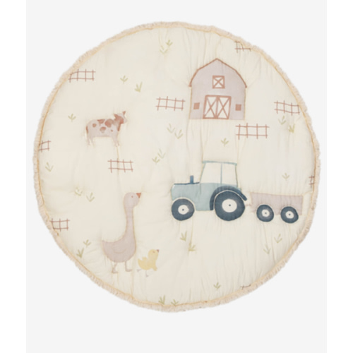 Crane Baby Cotton Quilted Playmat - Charlie Farmhouse