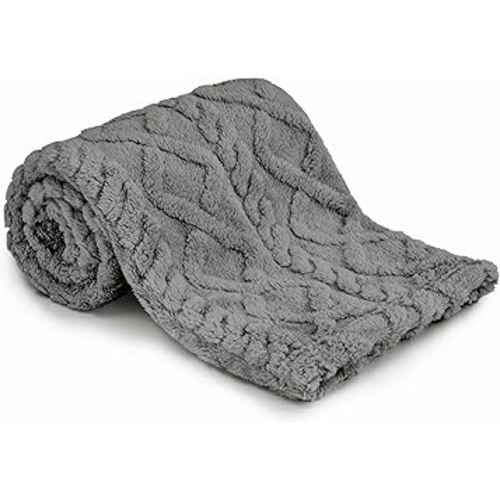 Sherpa Fleece Baby Blanket, Ultra Soft Fluffy Premium Baby Blankets for Boys Girls, Cozy Infant Toddler Newborn Receiving Blankets for Crib Stroller 30”×40” (Grey)