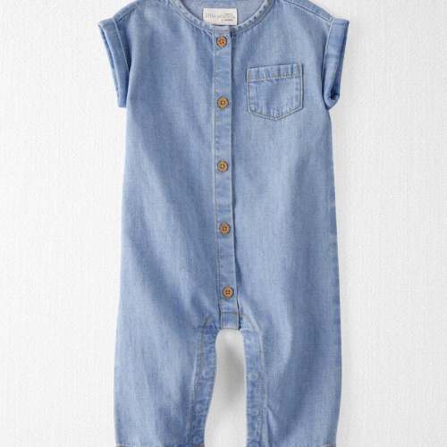 Chambray Denim Baby Organic Cotton Chambray Jumpsuit | Carter’s Oshkosh Canada