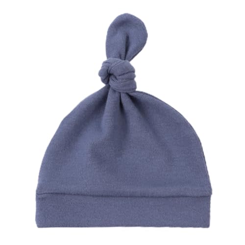 JANGANNSA Newborn Baby Hat Infant Baby Boys Beanie Top Knot Stretchy Hats for Girls 100% Organic Cotton