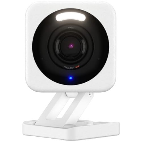 WYZE Cam v4, 2.5K QHD WiFi Indoor/Outdoor Smart Home Security Camera, Pet/Baby Monitor, Motion Activated Spotlight/Siren, Color Night Vision, 2-Way Audio, Works with Alexa & Google, Free Expert Help