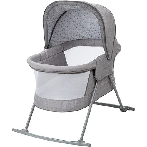 Safety 1st Nap & Go Rocking Bassinet with Bug Net, Trinity