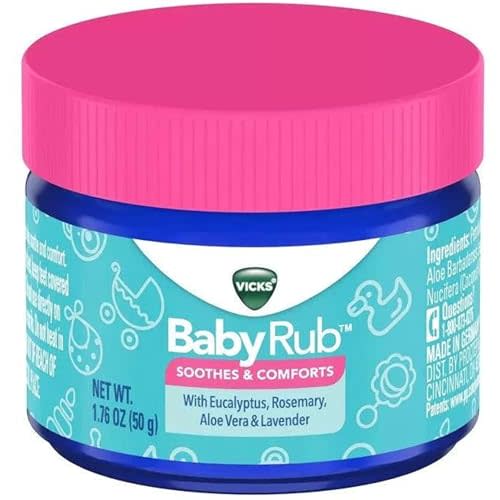 Vicks BabyRub Soothing Chest, Neck and Back Ointment 1.76 Ounce