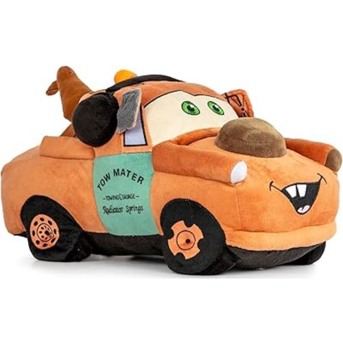 Disney Pixar Cars Tow Mater Plush Pillow Buddy - Super Soft Character Pillow - Polyester Microfiber, 14 Inches
