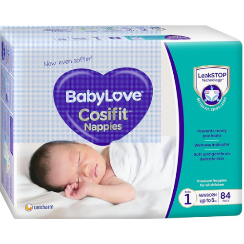 BabyLove Cosifit Nappies Size 2 (3-8kg) | 1 Month Supply 228 Pieces (3 x 76 Pack) : Amazon.com.au: Baby