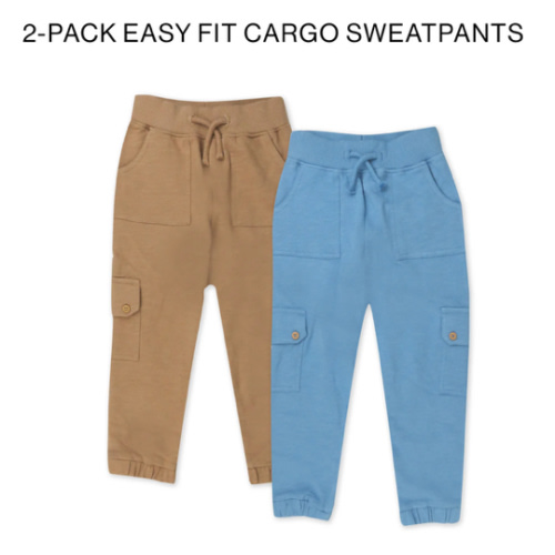 2-Pack Easy Fit Cargo Sweatpants | Honest Baby Clothing