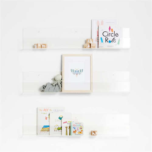 Now You See It Clear Acrylic Large Book Ledge