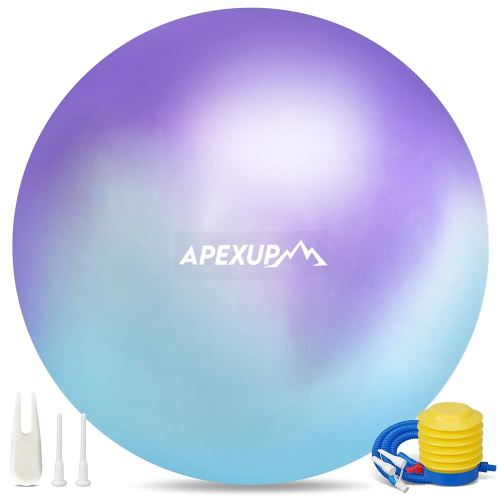 APEXUP Yoga & Pilates Ball - Anti Slip Heavy Duty Gym Ball for Fitness, Balance & Core Workout
