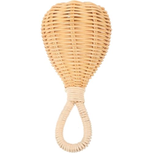 Hemoton Woven Rattan Rattle Toys Handbell Soothing Toys Hand Rattles Plaything Rattan Toy Lovely Plaything Handbell Toy