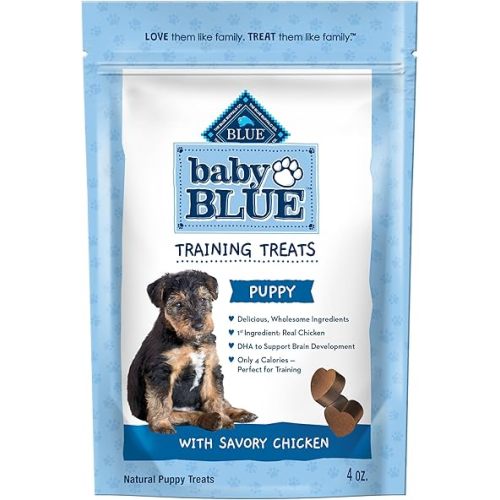 Blue Buffalo Baby Blue Training Treats Natural Puppy Soft Dog Treats, Savory Chicken 4-oz Bag