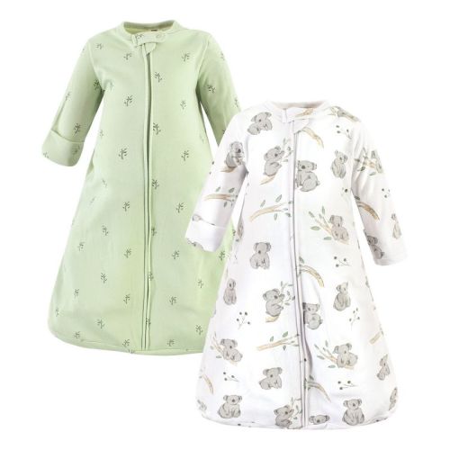 Hudson Baby Cotton Long-sleeve Wearable Sleeping Bag, Sack, Blanket, Cuddly Koala Long Sleeve, 3-9 Months