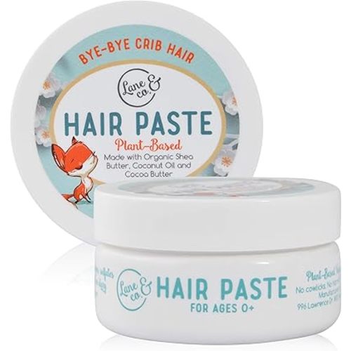 LANE & CO. Hair Paste - Plant-Based Styling Paste for Babies, Toddlers, Kids - Natural & Organic Formula, Safe & Non-Sticky, Tame Bed Head & Flyaway Hair, 2oz