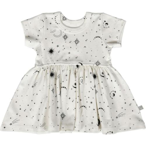 short sleeve twirl dress | celestial