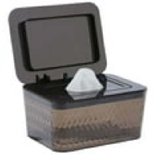Ozzptuu Wipes Dispenser, Baby Wipes Container, Dustproof Large Capacity Wipes Case with Lid(Brown)