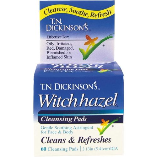 T.N. Dickinsons Hazelets Witch Hazel Pads - 60 Ea