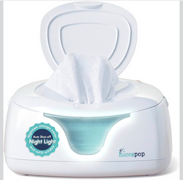 Amazon.com: Hiccapop Baby Wipe Warmer and Wipes Dispenser, Diaper Wipe Warmer, White