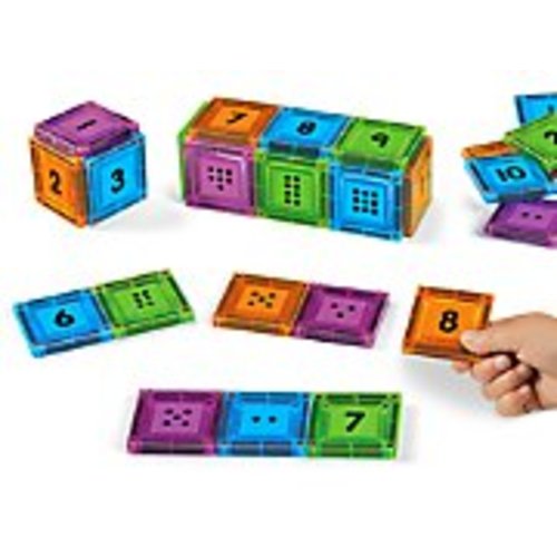 Double-Sided Magnetic Number Tiles