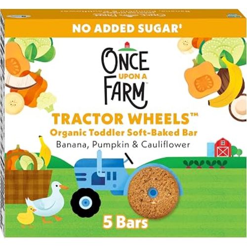 Once Upon a Farm Tractor Wheel Bar, Banana, Pumpkin & Cauliflower
