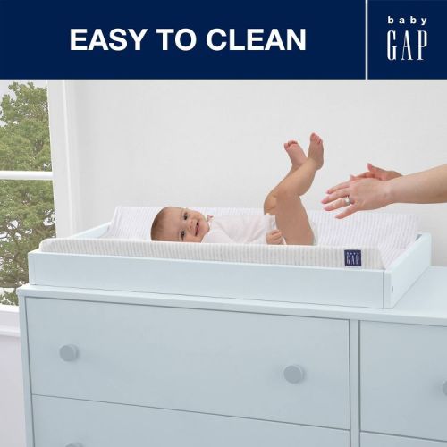 babyGap by Delta Children Contoured Changing Pad - Gray Stripes