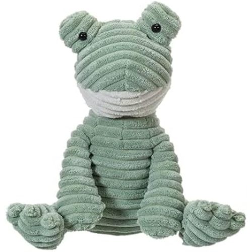 Apricot Lamb Toys Plush Corduroy Frog Stuffed Animal Soft Cuddly Perfect for Child (Corduroy Frog,8.5 Inches)