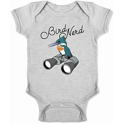 Pop Threads Bird Nerd Birdwatching Cute Funny Baby Toddler Kids Girl Boy T-Shirt