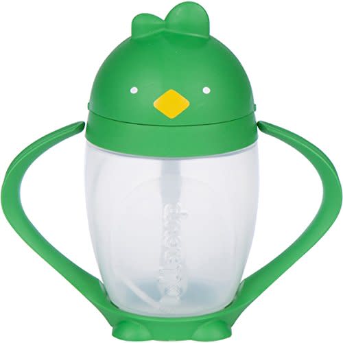 Lollaland Weighted Straw Sippy Cup for Baby: Lollacup - Transition Kids, Infant & Toddler Sippy Cup (6 months - 9 months) | Shark Tank Products | Lollacup (Good Green)