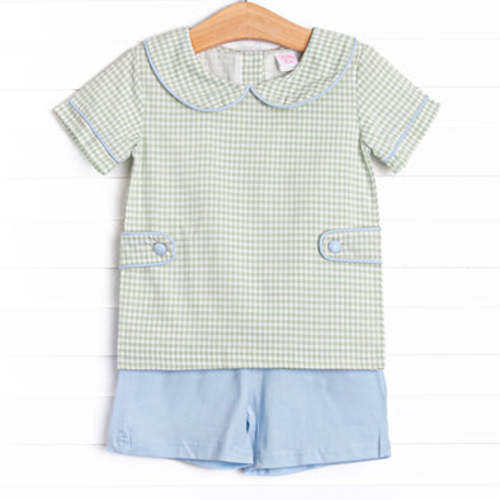 Summer Sage Short Set, Green – Stitchy Fish