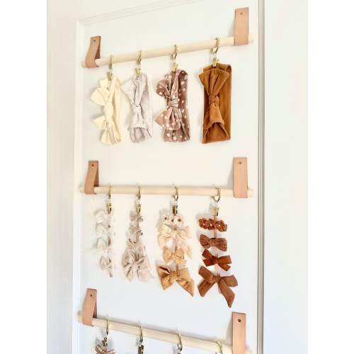 Baby Headband and Bow Organizer | Baby Headband and Bow Holder | Minimalist Baby Bow Holder | Neutral Nursery Decor