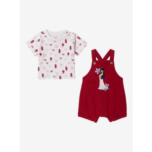 Our Universe Disney Mulan Infant Overall Set - 12 Month
