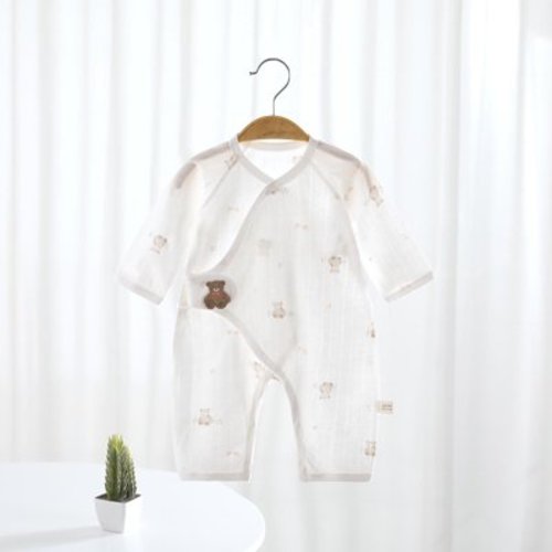 Baby Girls Boys Onesies Summer Unisex Gender Neutral Toddler 0-9M Infant Newborn Baby Romper Pajamas Bodysuit Summer Long Sleeve Cotton Baby Clothes Jumpsuit