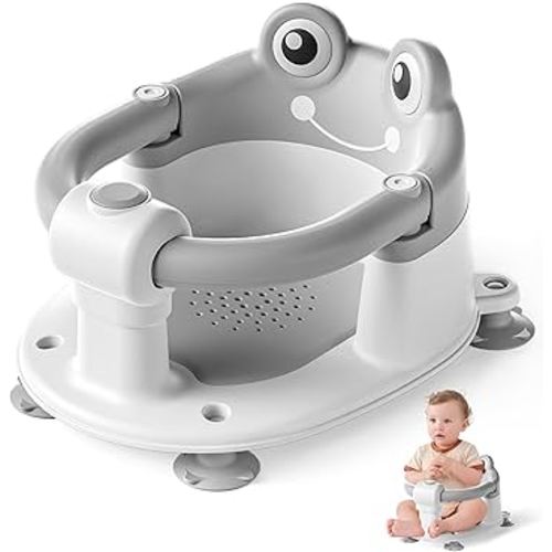 Baby Bath Seat for Babies 6 Months & up Non-Slip Toddler Bath Seats for Sitting Up Infant Bathtub Chair with Suction Cups and Soft Cushion for Baby Shower Tub Seat