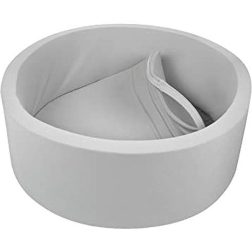Memory Foam Ball Pit for Baby Toddler Soft Round Ball Pool - Grey