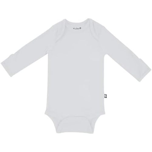 KYTE BABY Soft Bamboo from Rayon Long Sleeve Unisex Bodysuit, 0-24 Months