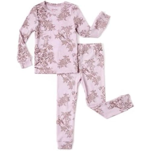 PATPAT Toddler Pajama Set with Premium Soft Wool & Tencel Blend, Snug Fit Pjs Temp-Balancing Sleeper for Kids Baby Boy Girl