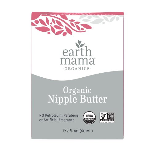 Earth Mama Organic Nipple Butter for Breastfeeding and Dry Skin (2 Fl. Oz.)