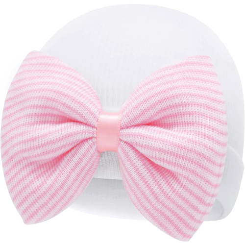 Sinhoon Newborn Hats for Baby Girls Hospital Hat Baby Girl Bows and Headbands Infant Beanie Nursery Caps