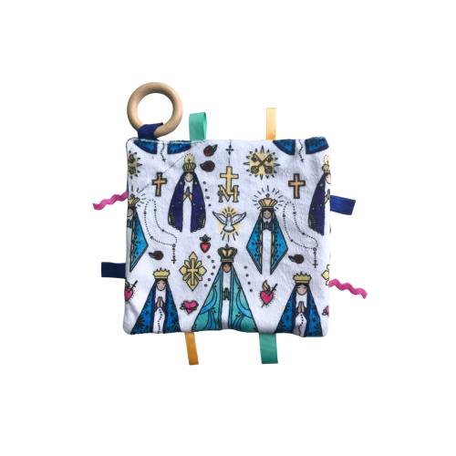Our Mother Mary, Our Lady of Aparecida Minky Crinkle Toy, Sensory Toy, Baby Lovey, First Soft Toy, Baby Gift